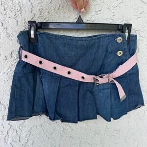 Y2k denim skirt